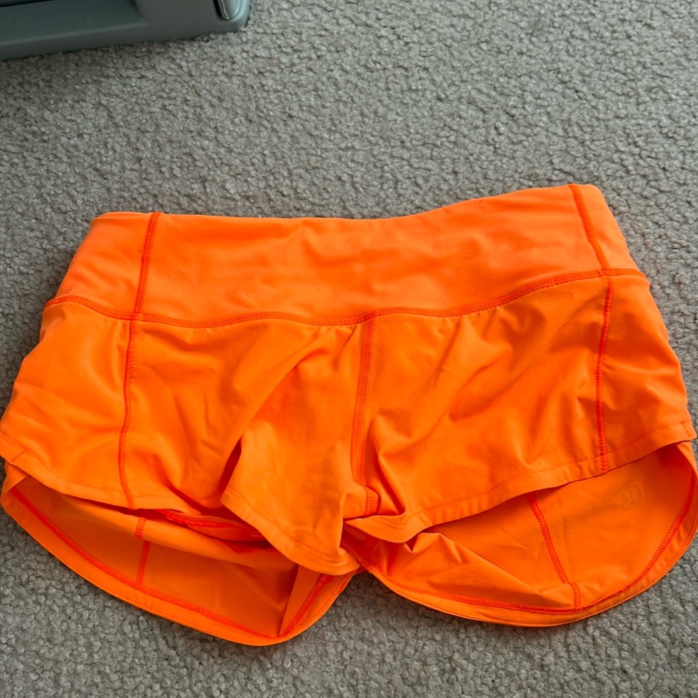 Neon Orange Lululemon Speed Ups